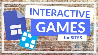 How to add Games to your Google Sites