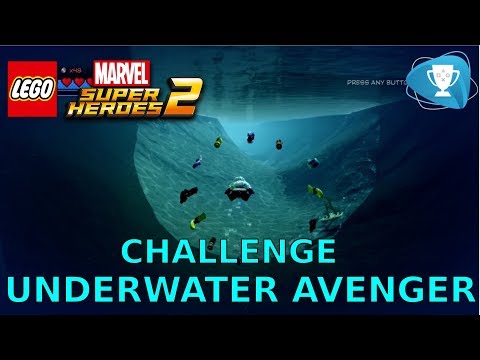 Lego Marvel Super Heroes 2 - Underwater Avenger Challenge All Ring of Fish Locations