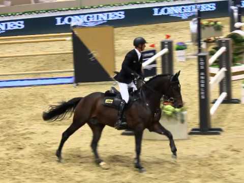 Marco Kutcher and Numero Uno stallion Van Gogh at the LA MASTERS LONGINES (WINNING 1st ROUND)
