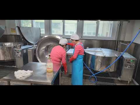 [(주)비엘컴퍼니] 단체급식, IH회전식 국솥-볶음솥 승강타입