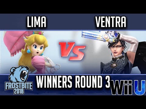 Frostbite 2018 Smash 4 Singles WINNERS POOLS - ERG | Lima (Peach, Bayo) vs Ventra (Bayo)