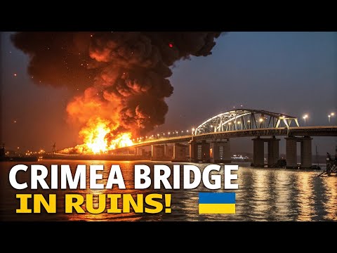 Massive Explosion Destroys Russia’s Crimea Bridge | Ukraine’s Biggest Attack Yet