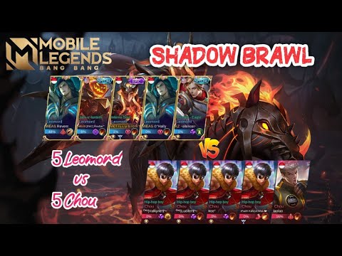 5 LEOMORD VS 5 CHOU?! | WHO WIN? | SHADOW BRAWL MODE - Mobile Legends