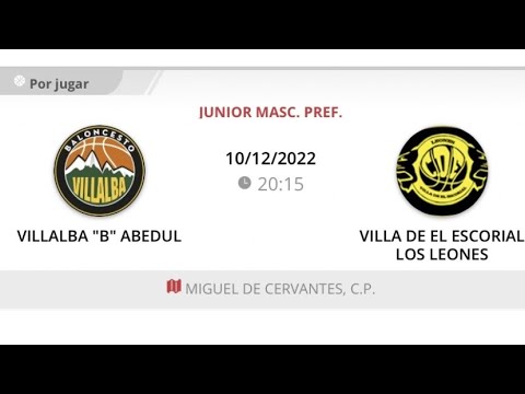 Junior masc D VILLALBA ABEDUL - LOS LEONES DEL ESCORIAL