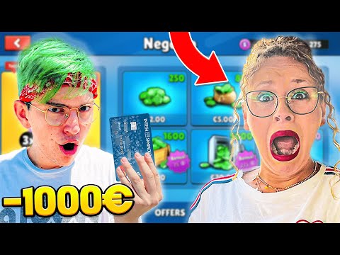 I SHOP €1000 with MY GIRLFRIEND'S CARD on STUMBLE GUYS AND...😨