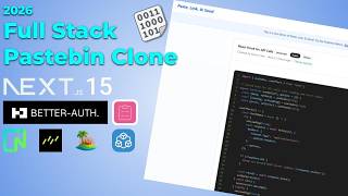 Build a Full Stack Pastebin Clone using Nextjs, Shadcn, Drizzle, Neon, tRPC, Tanstack Query, Vercel