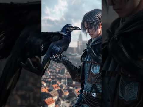 crow #vs anime#😱attack  on titan#anime