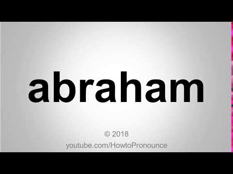 How to Pronounce abraham
