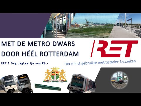 Met de METRO dwars door héél ROTTERDAM | Pernis, minst gebruikte metrostation #detreinreizigervlogt