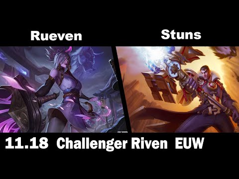 [ rueven ] Riven vs Jayce [ Stuns ] Top - Challenger Riven  EUW 1016 LP