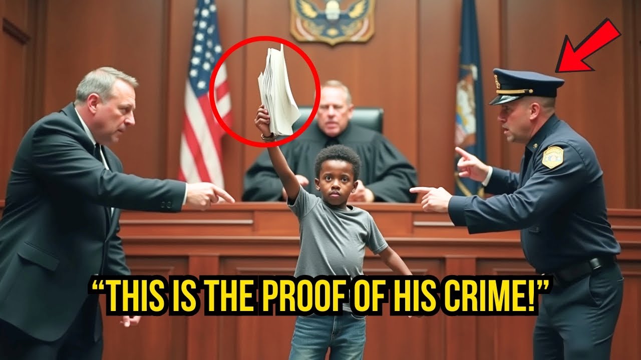 A 12-Year-Old Black Boy Exposes a Corrupt Cop in Court—What He Reveals Shocks Everyone!