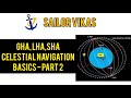 GHA , LHA & SHA - Celestial Navigation BASCIS (PART 2)