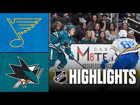 Blues vs. Sharks | NHL Highlights | March 06, 2026