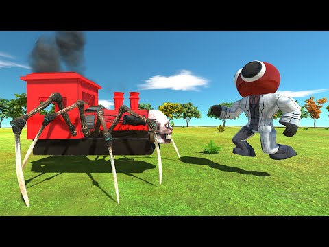 Choo Choo Charles vs Rainbow Friends Red - Animal Revolt Battle Simulator