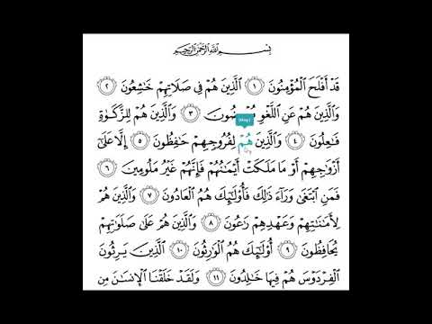 Surah Al-Mu'minun [23:1-11]