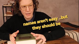 How to Name Characters (and I keep failing)