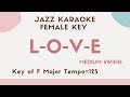 L-O-V-E Jazz KARAOKE LOVE for female singers [sing along background music] Swing style Natalie Cole
