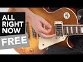 Free - All Right Now Guitar Lesson - All Riffs