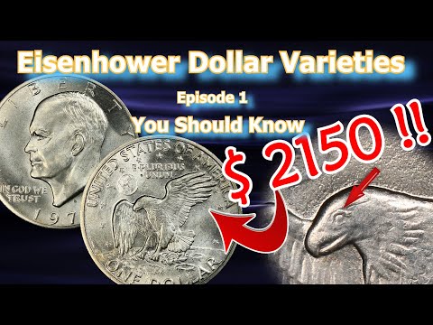 Eisenhower Dollar Varieties Worth Money You Should Know Ep.1 - 1971, 1972