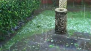 preview picture of video 'Hail storm Santa Ana  Costa Rica September 7 2011'
