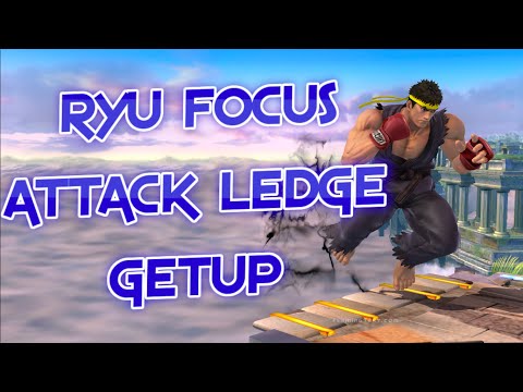 [Smash 4] Ryu Tech - Focus Attack Ledge Getup