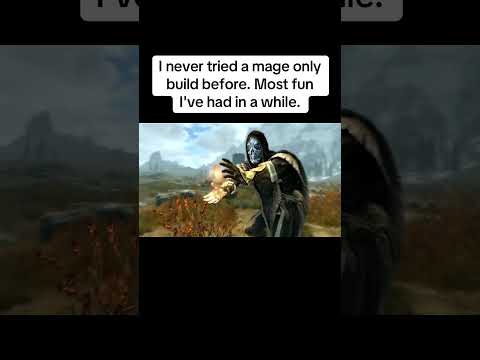 I never tried a mage only build before  Most fun I've had in a while  #skyrim