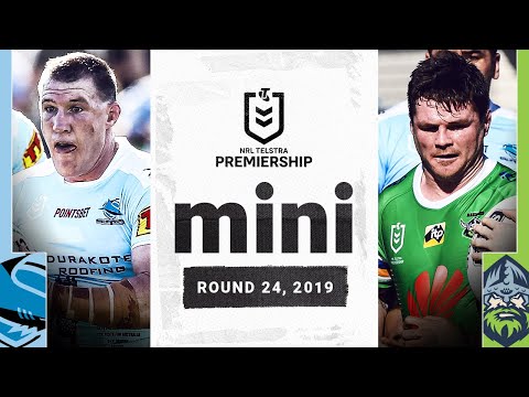 Canberra look to spoil Gallen's farewell | Sharks v Raiders Match Mini | Round 24, 2019 | NRL