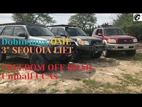 Ep. 21 OLD MAN EMU/DOBINSONS 3" LIFT W/ Freedom Off Road UCAs - Toyota Sequoia