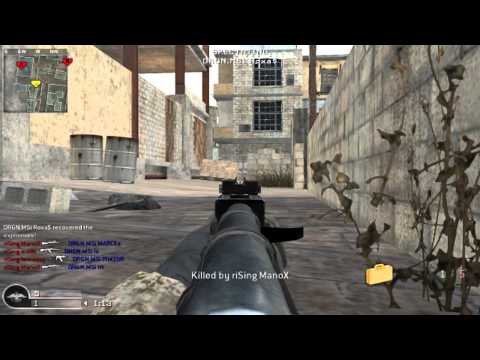 CoD 4 Gameplay: MARCEz vs riSing (Attack side)