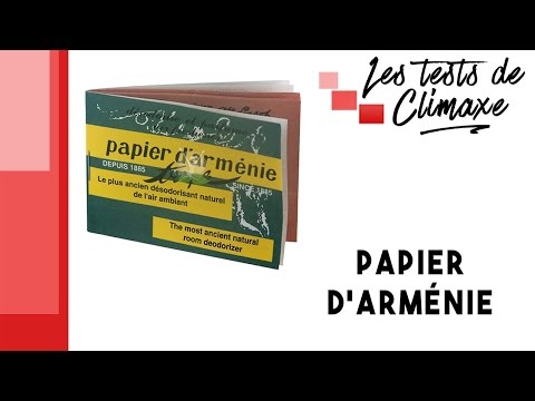 Test du papier d'Arménie (son histoire, comment l'utiliser)