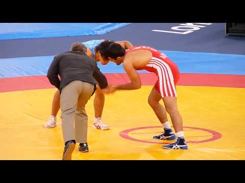 Ashraf Aliyev (Azerbaijan)- Sohsuke Takatani( Japan). Men's 74 Freestyle Wrestling