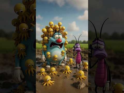 Oggy and the Cockroach 🥺♥️ #cartoon #oggy #cartoon