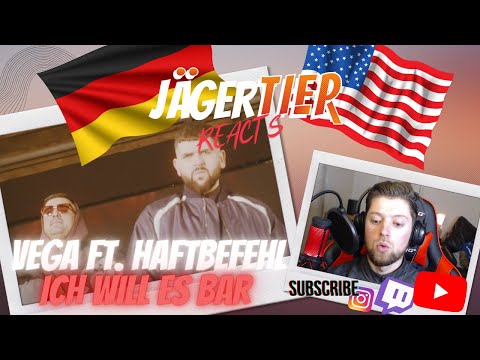 AMERICAN REACTS TO GERMAN RAP!! VEGA FEAT. HAFTBEFEHL - ICH WILL ES BAR