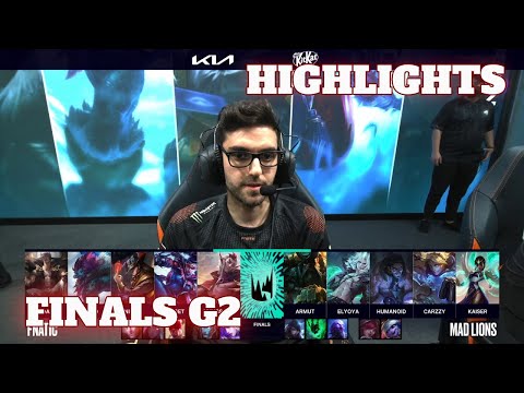 MAD vs FNC - Game 2 Highlights | Grand Finals LEC 2021 Summer Playoffs | Mad Lions vs Fnatic G2