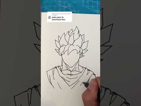 Je dessine le personnage d’animé de plus puissant de tous ! #dessin #dragonball #shorts
