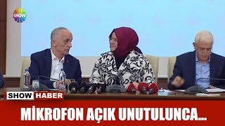 Mikrofon açık unutulunca...