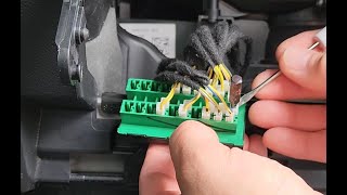 Jeep JT/JL Can Buss Star Connector (green) removal and replacement. Part #68321746AA