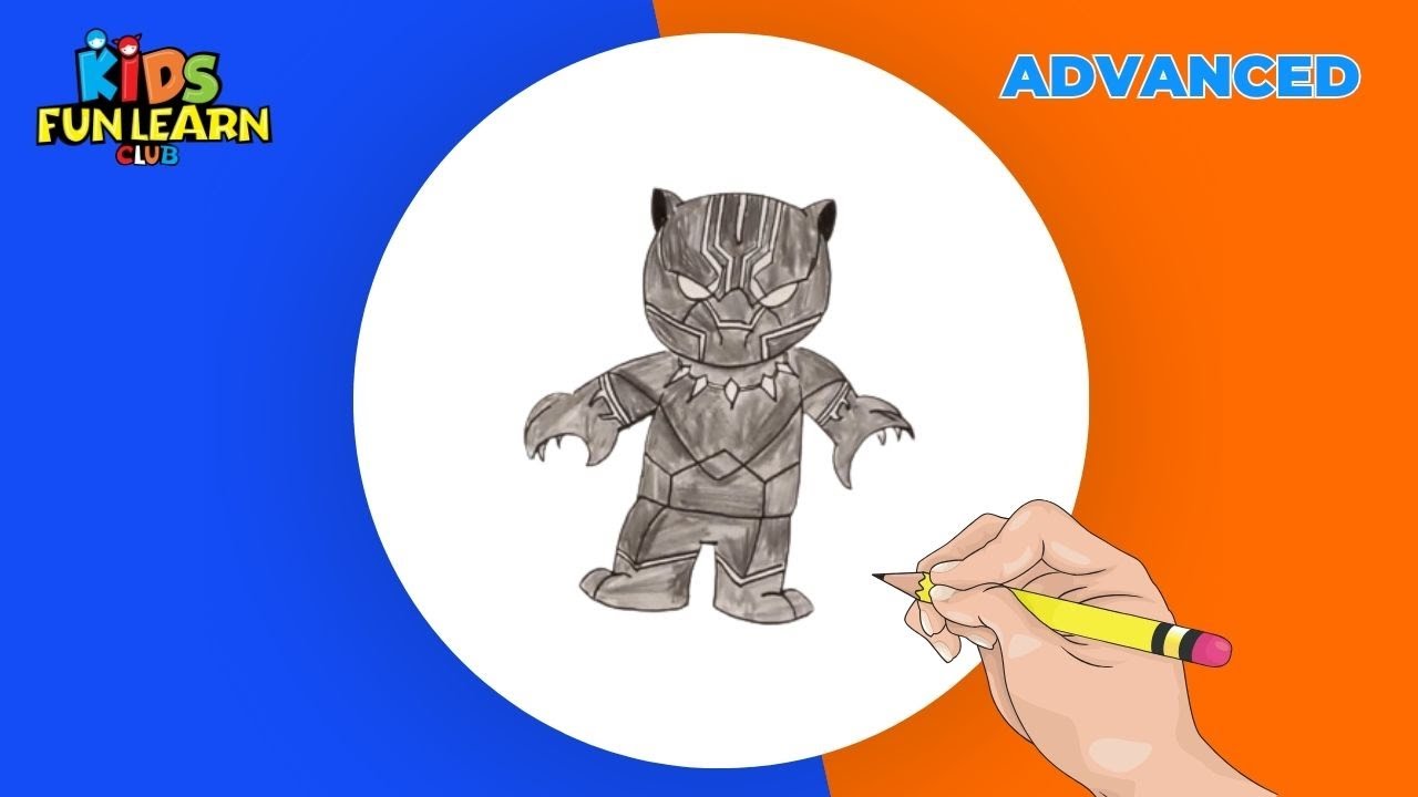 How to draw Black Panther