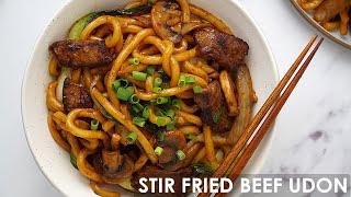 Download lagu Stir Fry Beef Udon in 20mins | Easy Stir Fried Udon Recipe mp3