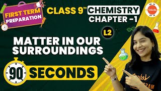 Matter in our Surroundings One Shot in 90 Second | States of Matter | CBSE Class 9 Chemistry