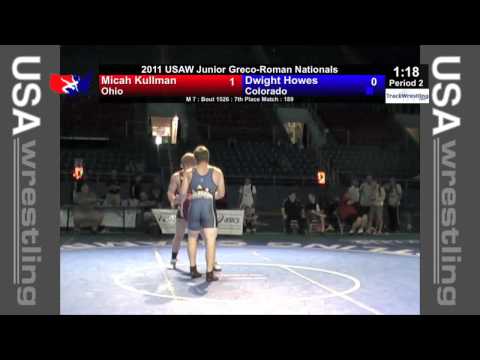 Junior Greco 7th 189 - Dwight Howes (CO) vs. Micah Kullman (OH)