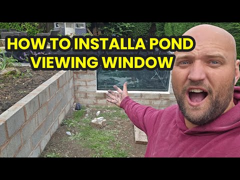 HOW TO INSTALL A KOI POND VIEWING GLASS WINDOW