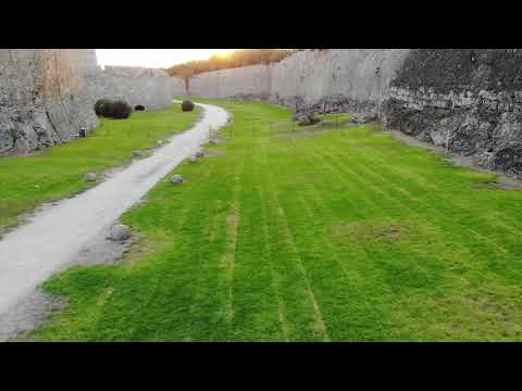 Rhodes Medieval Fortress by Drone - Dodecanese Islands Greece 🇬🇷