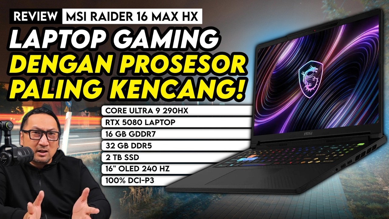 Review MSI Raider 16 MAX HX B2W - Laptop Gaming Performa Tinggi dengan Prosesor Paling Kencang!