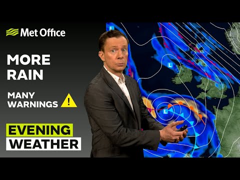 22/01/2026 - Another wet and windy night - Evening Weather Forecast UK – Met Office Weather