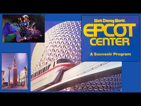 Walt Disney World EPCOT CENTER A Souvenir Program 1983 HD