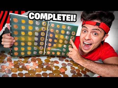 COMPLETEI A COLEÇÃO DE TODAS A MOEDAS DO BRASIL! (1 MILHÃO DE REAIS?)