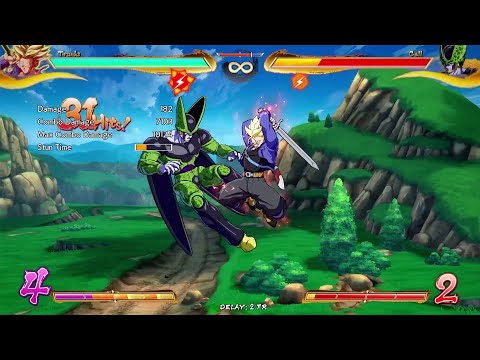 DBFZ Trunks Mid-Screen To Corner Carry Double Re-Jump Combo