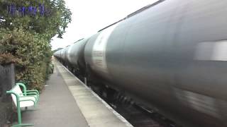 preview picture of video 'GBRf 66739 6P41 Harwich-N. Walsham tanks 21/08/2013'