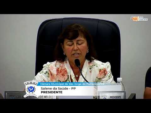 24º SESSÃO ORDINÁRIA DA CÂMARA MUNICIPAL DE SÃO JORGE DO PATROCÍNIO 2026.